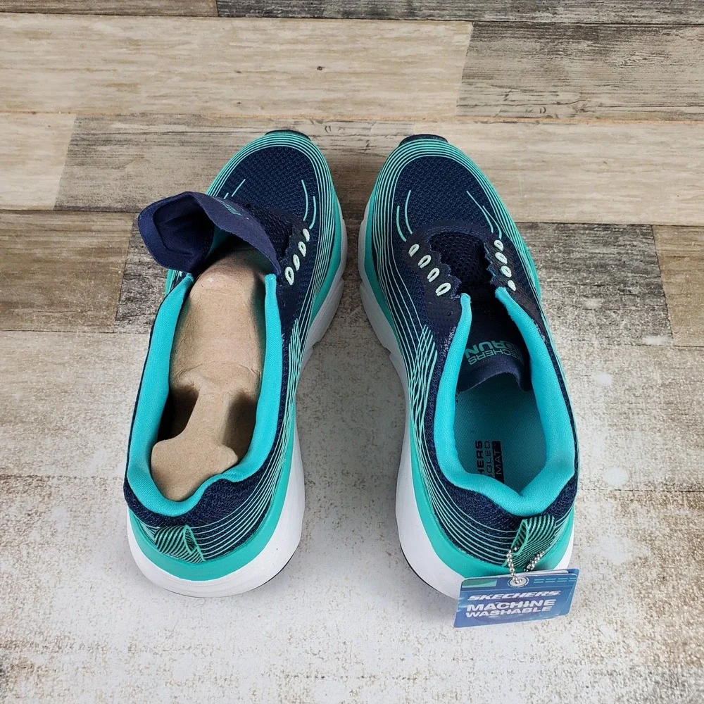 Skechers Max Cushioning Elite Womens Work Shoes Sz 6.5 Running Teal Sneakers